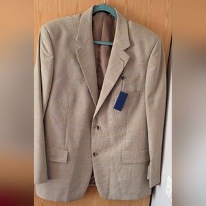 Club Room Beige Checkered Blazer